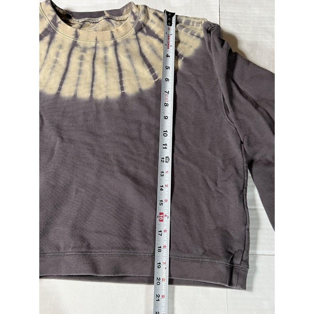 Madewell Brown Tie Dye Long Sleeve Shirt Women's Size Medium - Picture 3 of 7